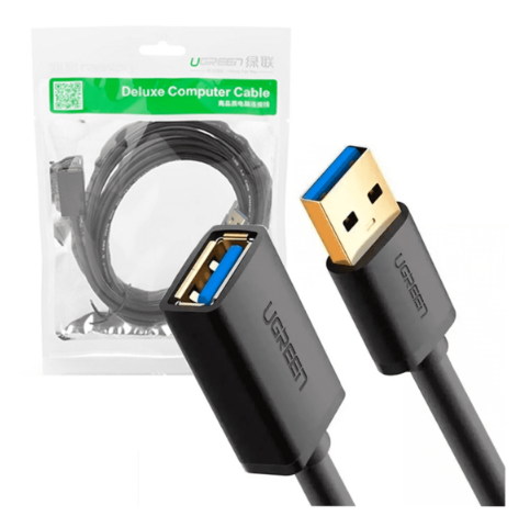 Extencion USB Tipo a 3.0 Macho a Hembra US129 10368 Ugreen - 1M Negro