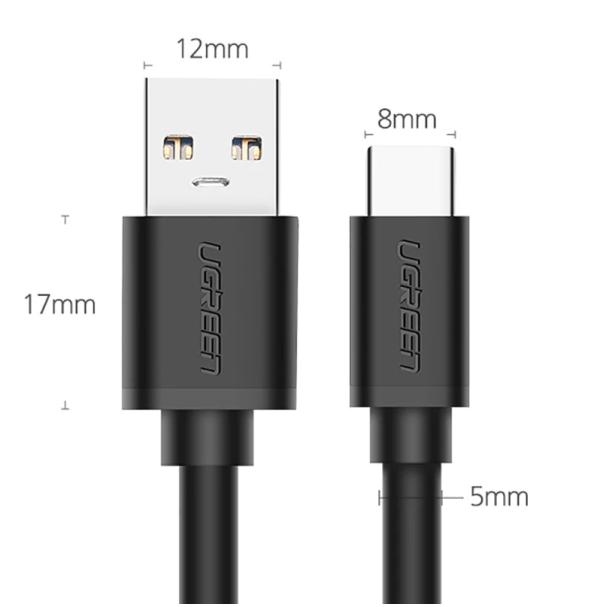 Cable USB Tipo C US184 20882 Ugreen - 1M Negro