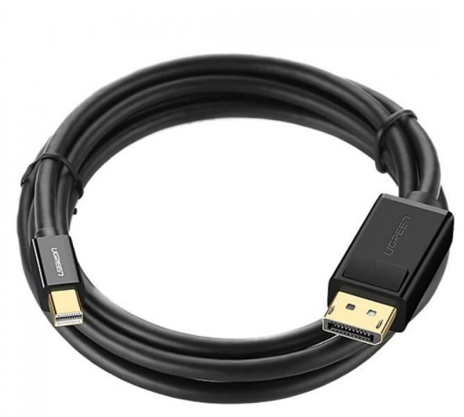 Cable Mini Display Port Macho a Display Port Macho MD105 10477 Ugreen - 1.5m Negro