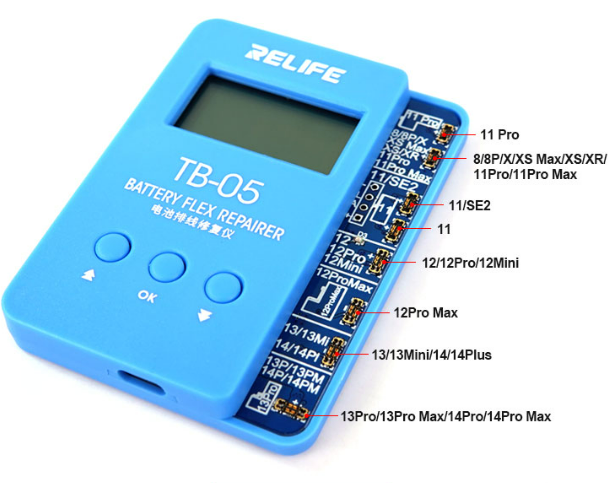 Tarjeta de Prueba para Baterias TB-05 Relife - Celeste V9.9