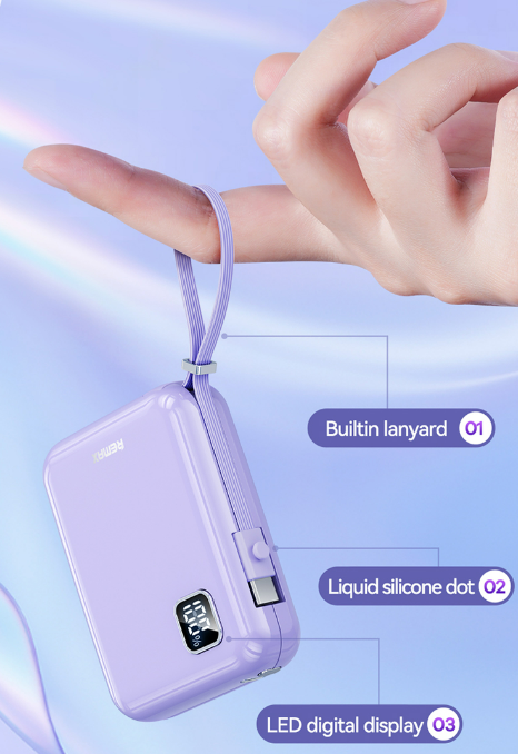 Bateria de Emergencia RPP-579 10.000mah Serie Icyal Remax - Negra