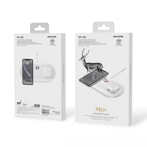 CARGADOR INALAMBRICO + MOUSE PAD  2 EN 1 MODELO CS5186 COTECI NEGRO