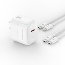 CARGADOR COMPLETO 2 USB A LIGHTNINH 12W 2.4A MODELO L78 XO BLANCO