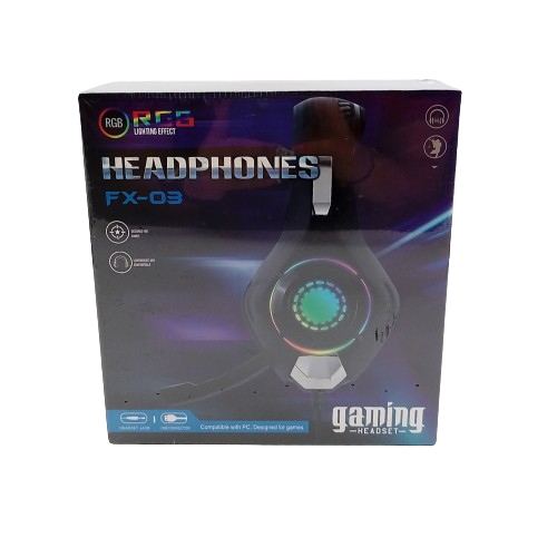 Audifonos FX03 Light Gjby - Negro Rojo