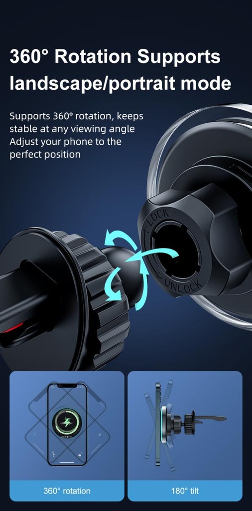 Holder JR-ZS291 Joyroom - Negro