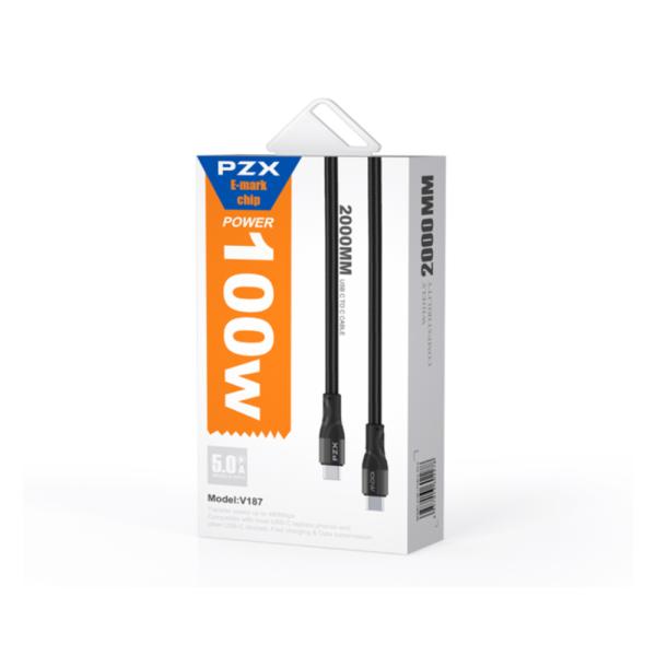 CABLE USB TIPO C WDC-045 WK PLATEADO