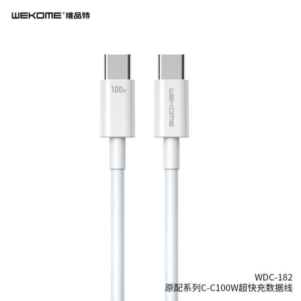 CABLE USB TIPO C WDC-045 WK PLATEADO