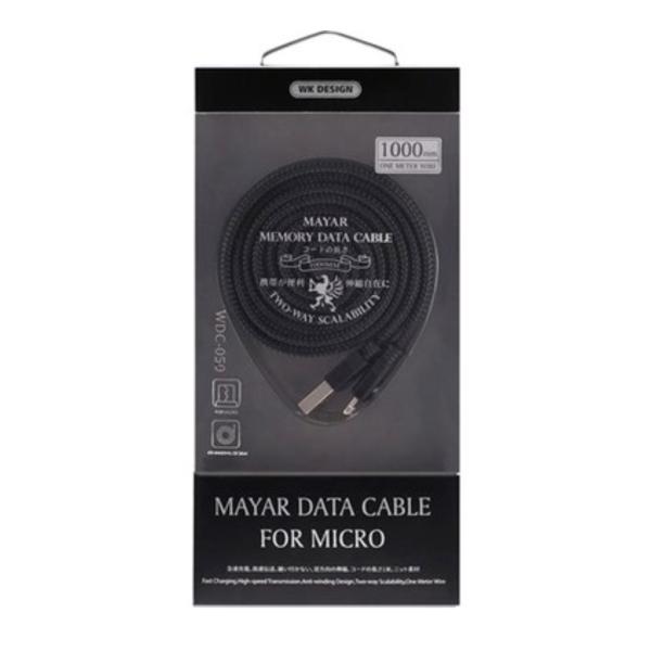 CABLE USB MICRO WDC-152M 3M WK DESING BLANCO
