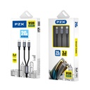 CABLE USB MULTIPLATAFORMA  3EN1 WDC-04TH SERIE CHAONENG WK DESING NEGRO