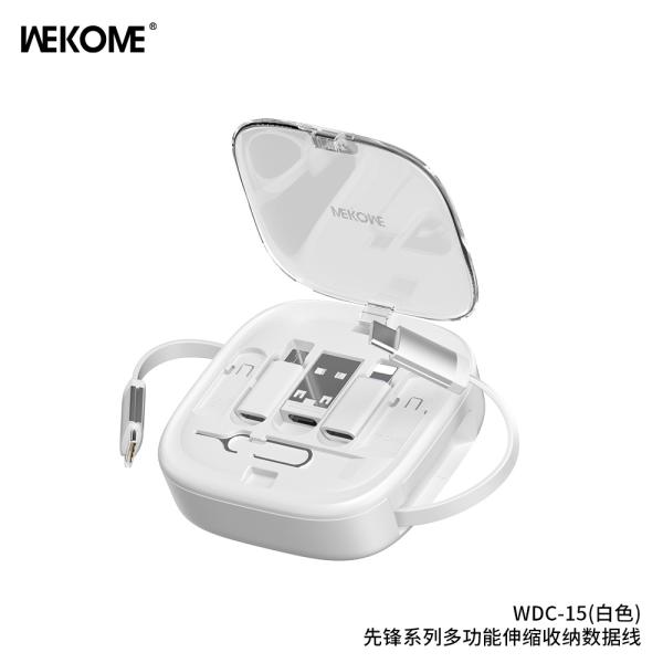 CABLE USB MULTIPLATAFORMA  3EN1 WDC-04TH SERIE CHAONENG WK DESING NEGRO