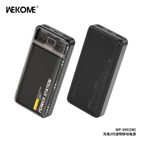 BATERIA DE EMERGENCIA WP-343 10000MAH NEGRO