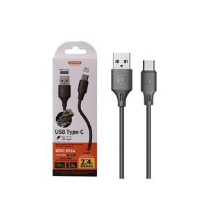 CABLE USB TIPO C WDC-156A SERIE RAYTHON WK DESING NEGRO