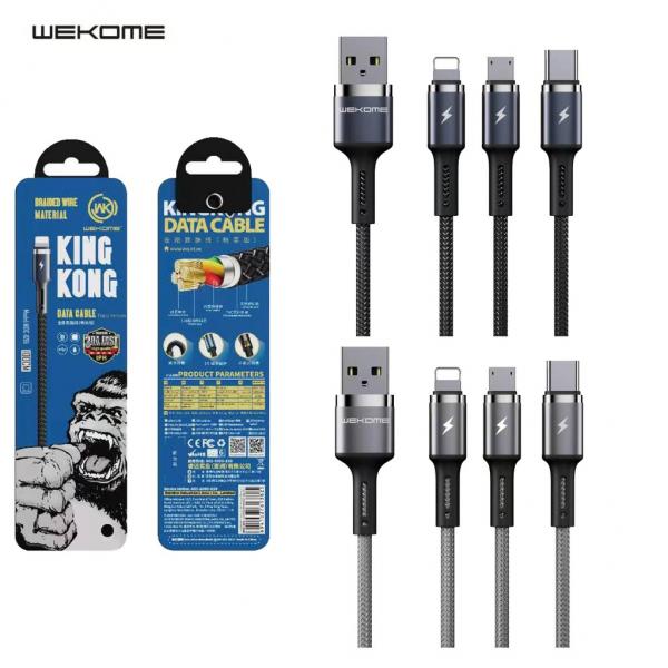 CABLE USB TIPO C WDC-156A SERIE RAYTHON WK DESING NEGRO
