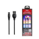 CABLE USB TIPO C WDC-156A SERIE RAYTHON WK DESING NEGRO