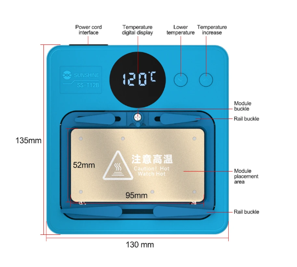 Estacion de Calor SS-T12B Sunshine - Celeste