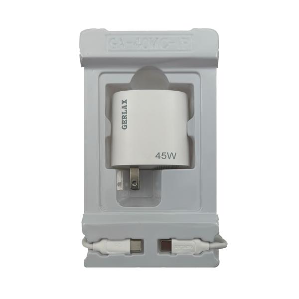 Cargador Casa GA-40M Gerlax - Tipo C Blanco