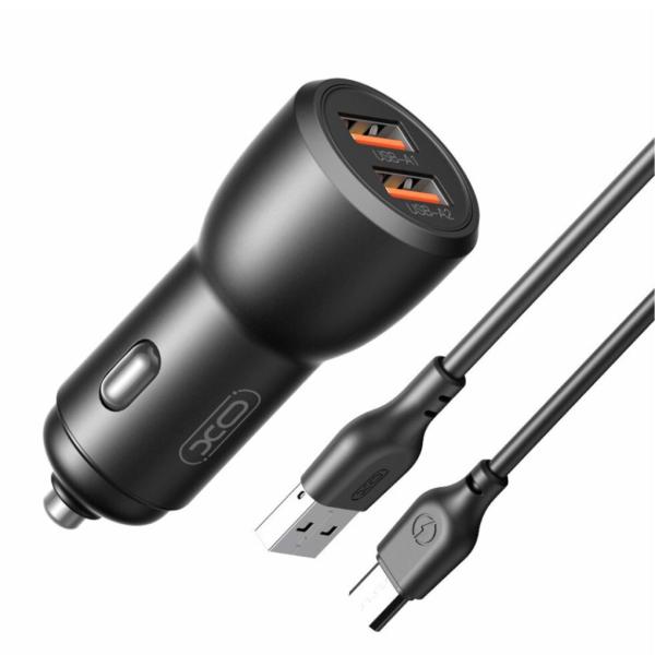 CARGADOR DE CARRO COMPLETO TIPO C A TIPO C 45W SAMSUNG 1.1 "M" NEGRO