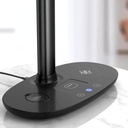 Cargador Inalambrico y Lampara Escritorio WY-02 - Negro