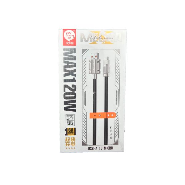 Cable USB Micro B K-36 Youshengku - Negro