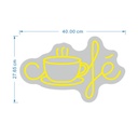 ROTULO LUZ NEON OPEN FONDO NEGRO