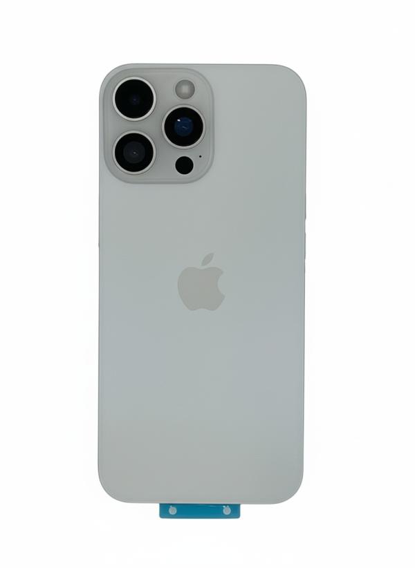 Repuesto TAPA IPHONE 15 PRO AZUL CON MARCO