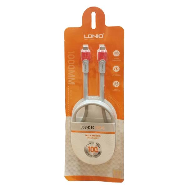 Cable USB Tipo C-c LC601C Ldnio - Naranja Gris
