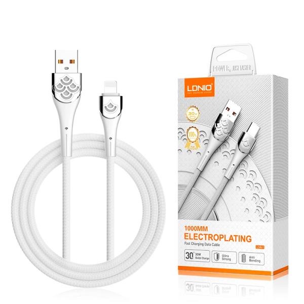 Cable USB Lightning LS861 Ldnio - Blanco