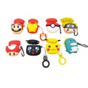 ESTUCHE SILICON COLORES PARA AIRPODS 3ERA GEN NEGRO