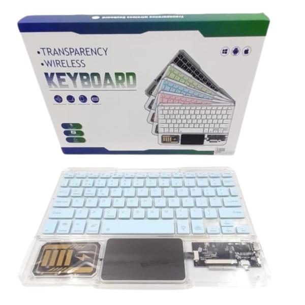 TECLADO INALAMBRICO CON MOUSE TACTIL 10"