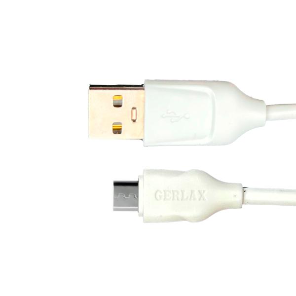 Cargador Cubo Carro GC-06 Gerlax - Blanco Micro B