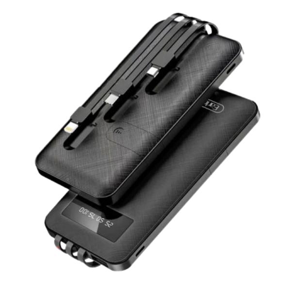 BATERIA EMERGENCIA  MODELO V39 10000MAH PZX NEGRO