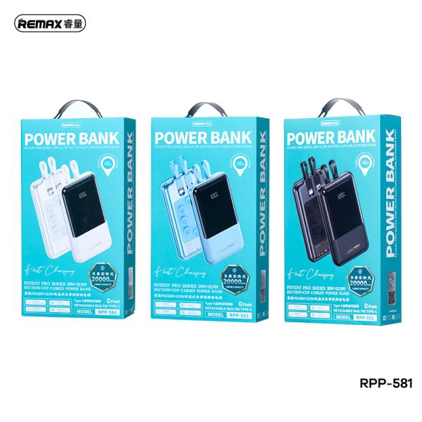 Bateria de Emergencia RPP-581 20000MAH Serie Potent PRO Negra - Azul