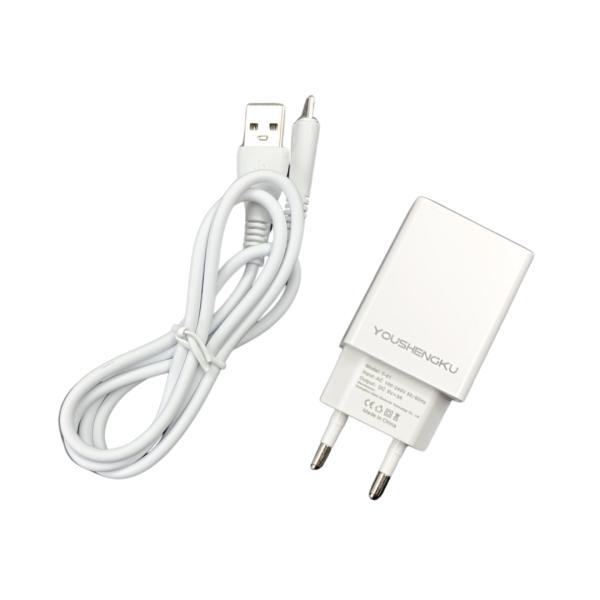 Cargador Casa Y-42 Youshengku - Tipo C Blanco