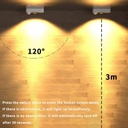 Lampara Portatil con Sensor de Movimiento YZ-08 Blanco - Luz Calida