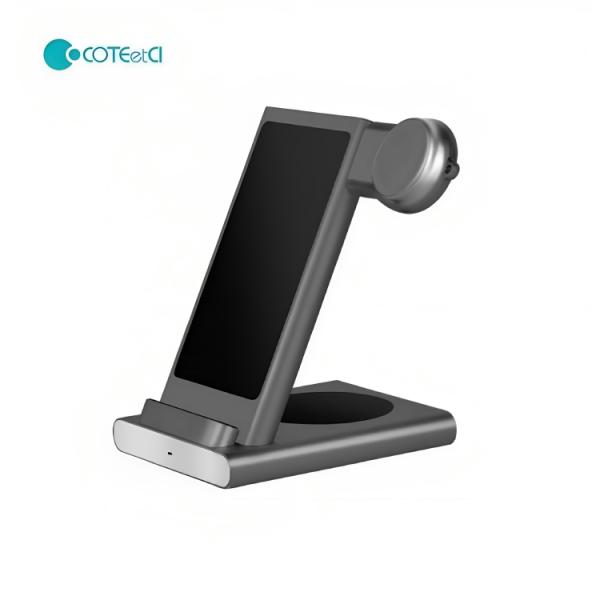 CARGADOR INALAMBRICO 3 EN 1 MODELO PD-W8 PRODA NEGRO