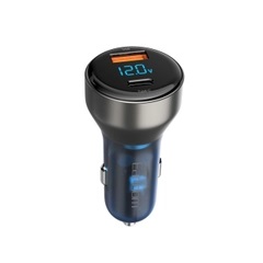 CARGADOR DE CARRO COMPLETO TIPO C A TIPO C 45W SAMSUNG R.E "M" NEGRO