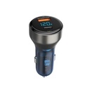 CARGADOR DE CARRO COMPLETO TIPO C A TIPO C 45W SAMSUNG R.E "M" NEGRO