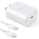 CARGADOR COMPLETO TIPO C A TIPO C 45W SAMSUNG 1.1 NEGRO