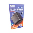 Cargador Cubo Casa EI2 Yookie Negro Tipo C - Negro Tipo C