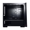 Case Gaming RGB Eagle Warrior Gladiator Cg11rfra003c Mid Tower 1 Ventilador de 120MM con Panel Acrílico Frontal y Lateral y Tira RGB (incluye Pequeño Control Board) - Negro