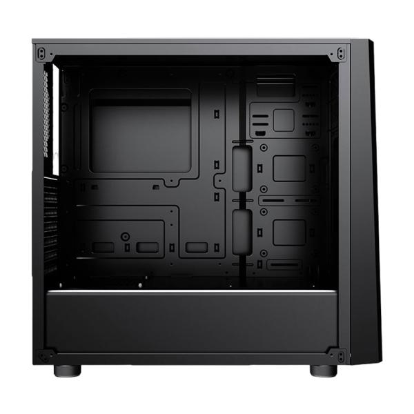 Case Gaming RGB Eagle Warrior Tlaloc Cg05rdra002c L400 Mid Tower 1 Ventilador de 120MM con Vidrio Lateral y Tira RGB (incluye Pequeño Control Board - Negro