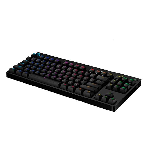 Teclado Gaming RGB Logitech G PRO Tkl Mecánico Alámbrico Inglés 920-009388 - Negro