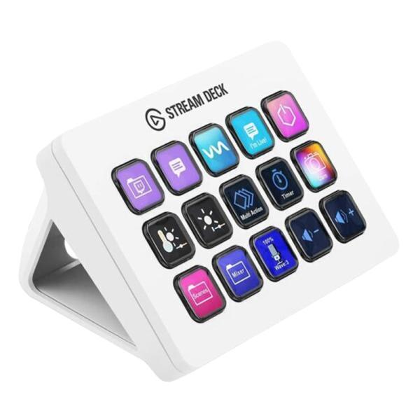 Teclado Streaming el Gato MK2 Membrana USB Varios White 10GBA9911