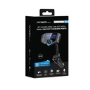 Soporte de Celular Argom para Auto Bt Manos Libres Kit T4 con Pantalla y Carga Rapida ARG-AC-0348BK