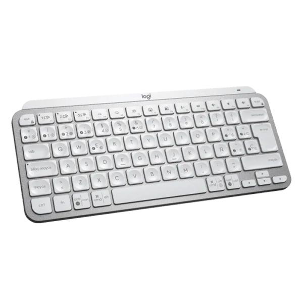 Teclado Logitech Mx Keys Mini Membrana Inalámbrico Bluetooth Español 920-010477 - Blanco