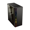 Case Gaming Eagle Warrior Cg17z3ra001c Mid Tower Sin Ventilación Incluida con Vidrio Frontal y Lateral con Iluminación LED - Negro
