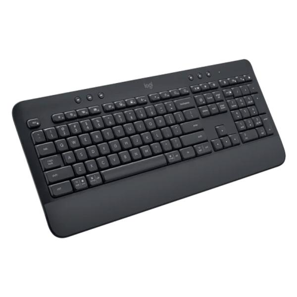 Teclado Logitech K650 Signature Membrana Inalámbrico Bluetooth Español 920-010910 - Negro