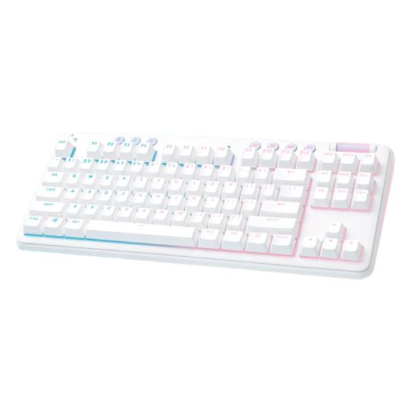 Teclado Gaming RGB Logitech G715 Mecánico Inalámbrico Bluetooth Inglés 920-010453 - Blanco