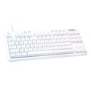 Teclado Gaming RGB Logitech G713 Mecánico Alámbrico USB Inglés 920-010413 - Blanco