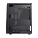 Case Gaming RGB Eagle Warrior Cg03rwra001c H410 Sin Ventilación Incluida con Vidrio Lateral y Tira RGB - Negro